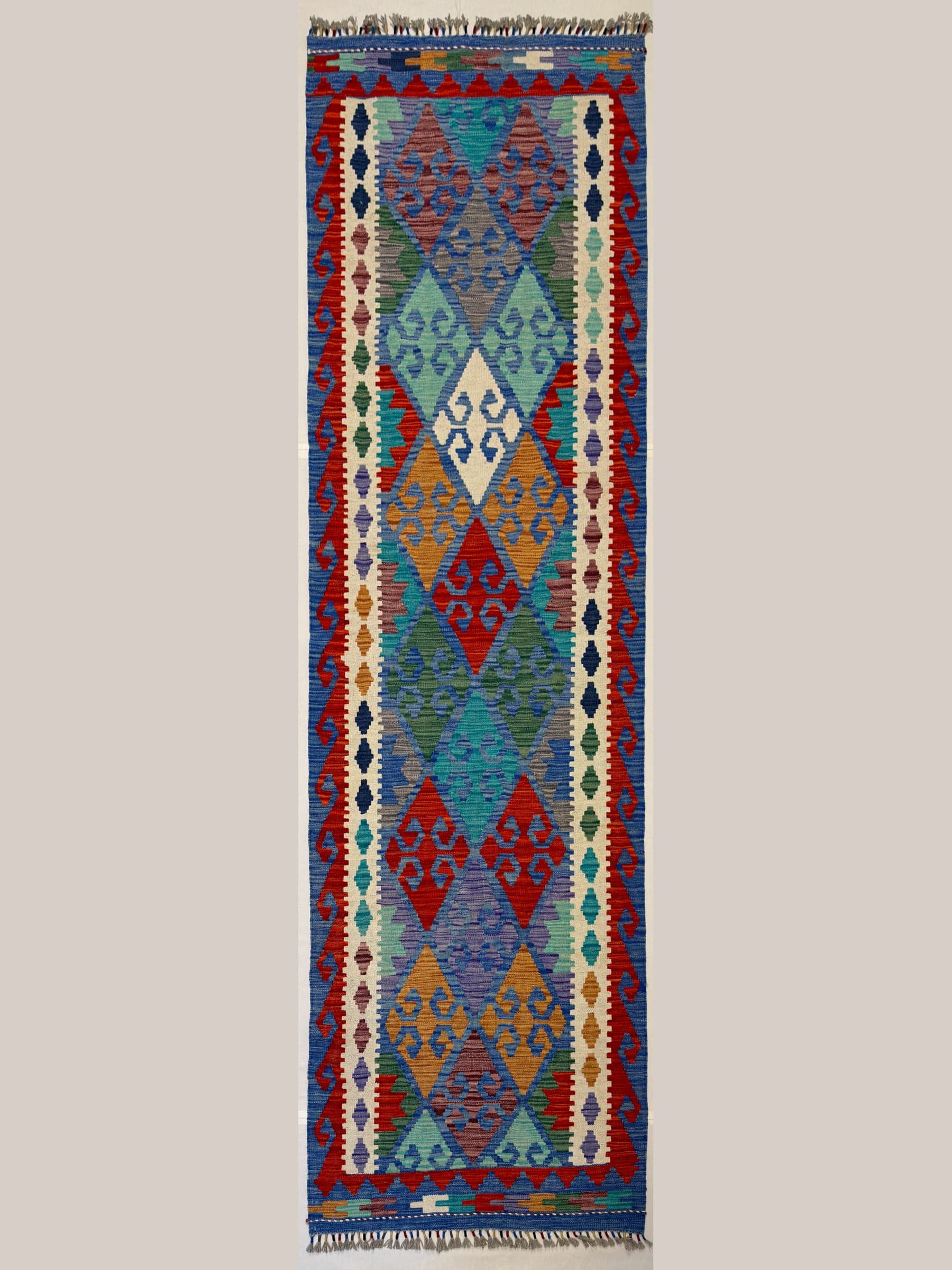 Navy Navy Wool Kilim