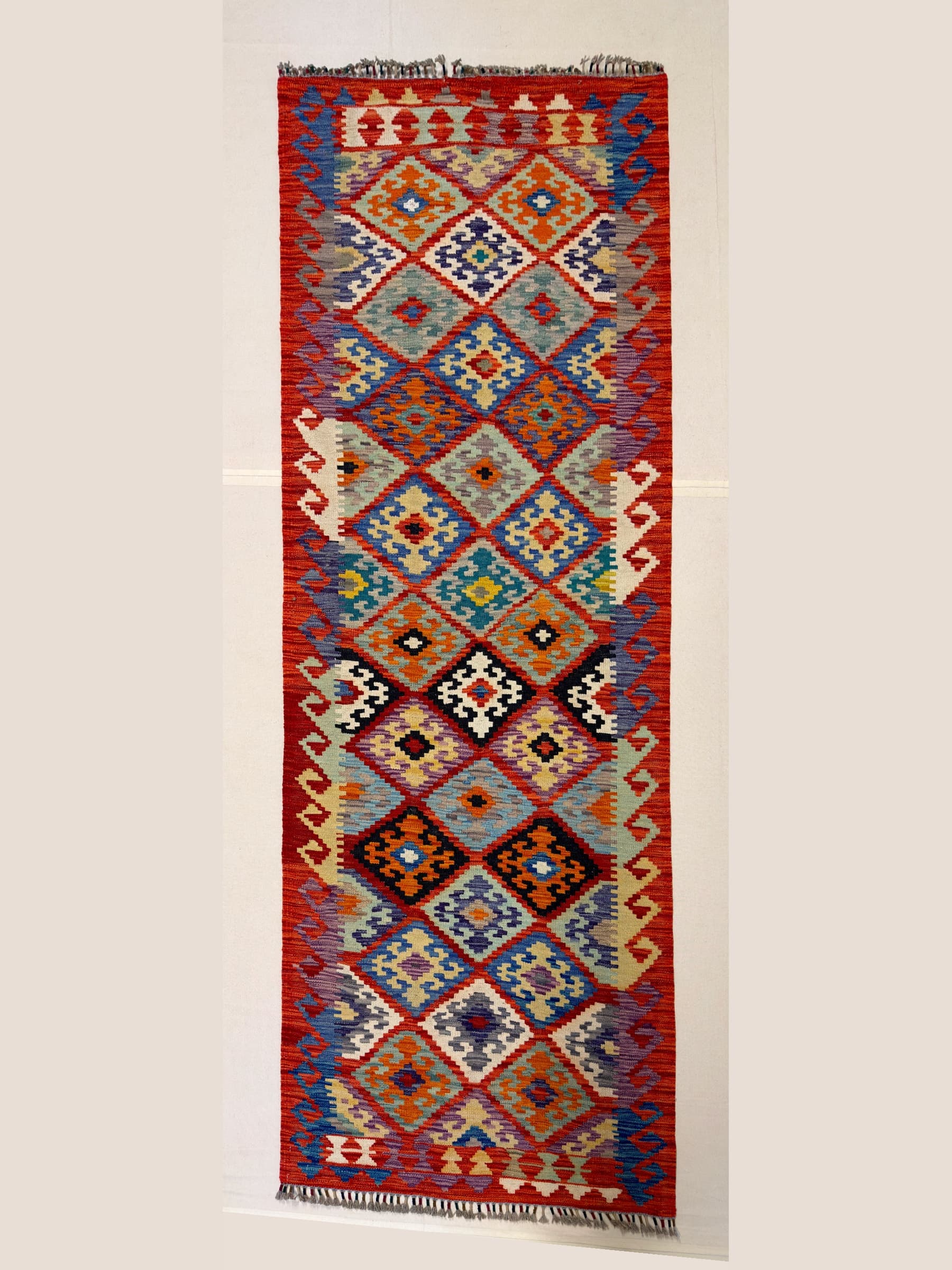 Red Red Wool Kilim