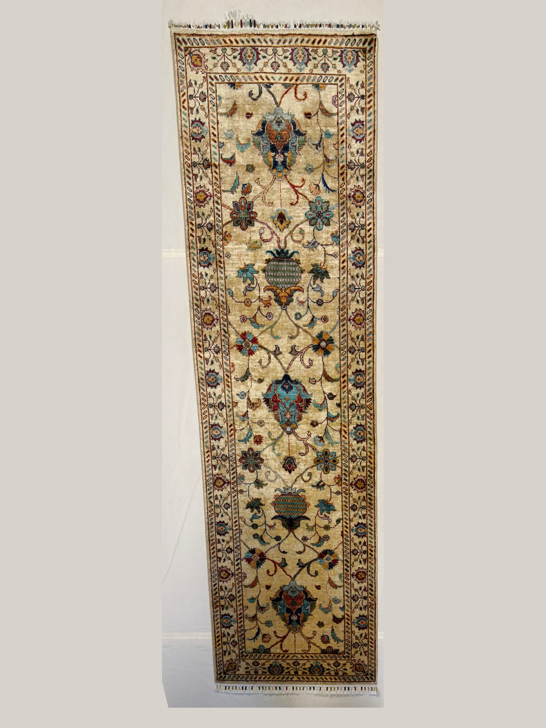 Ivory Ivory Sultani Hand-Knotted Wool Runner