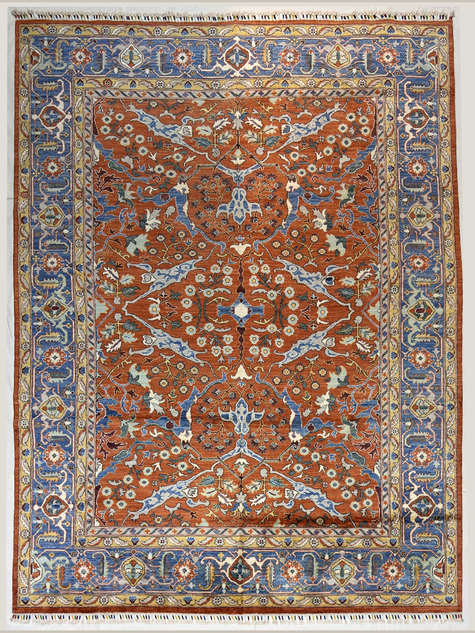 Terracotta Sultani Hand-Knotted Wool Rug