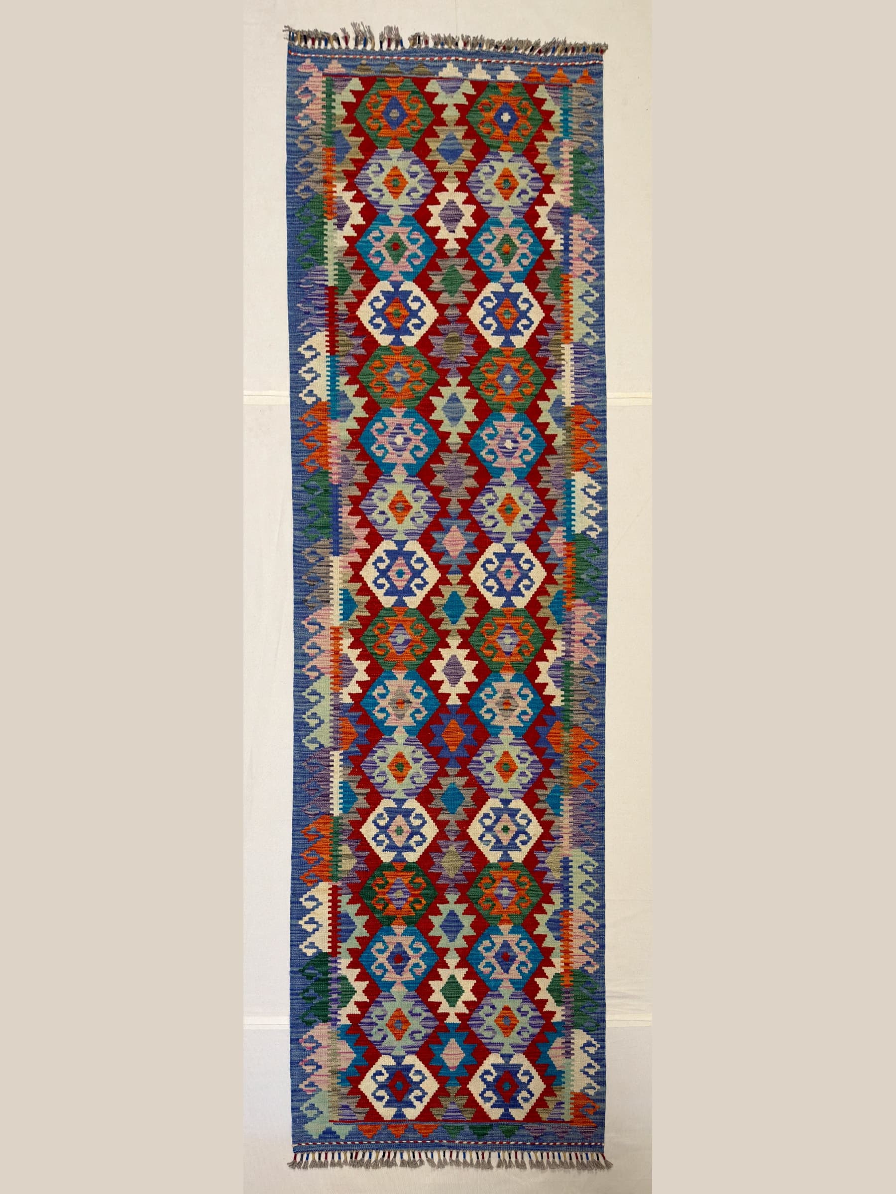 Red Red Wool Kilim