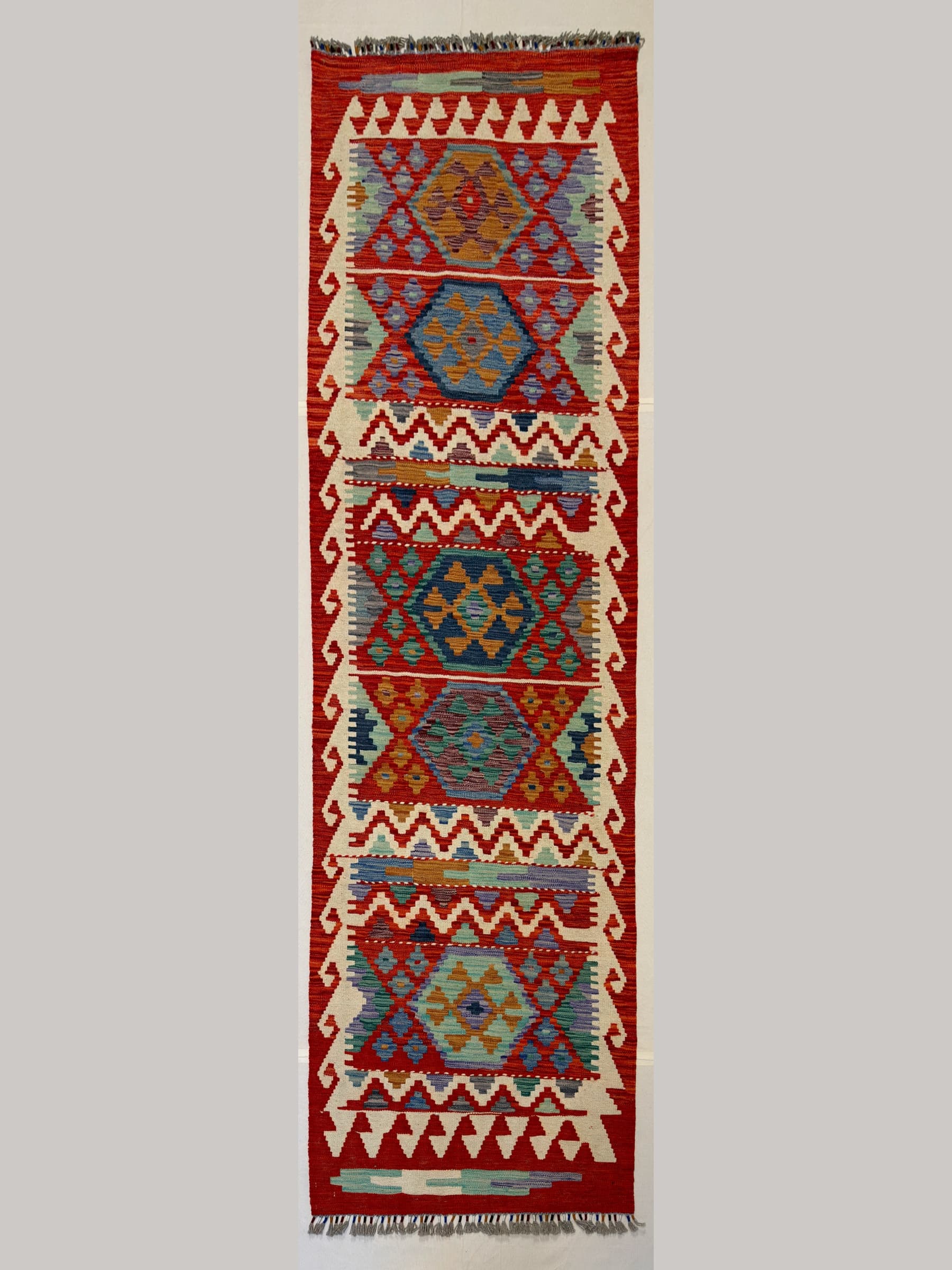 Red Red Wool Kilim