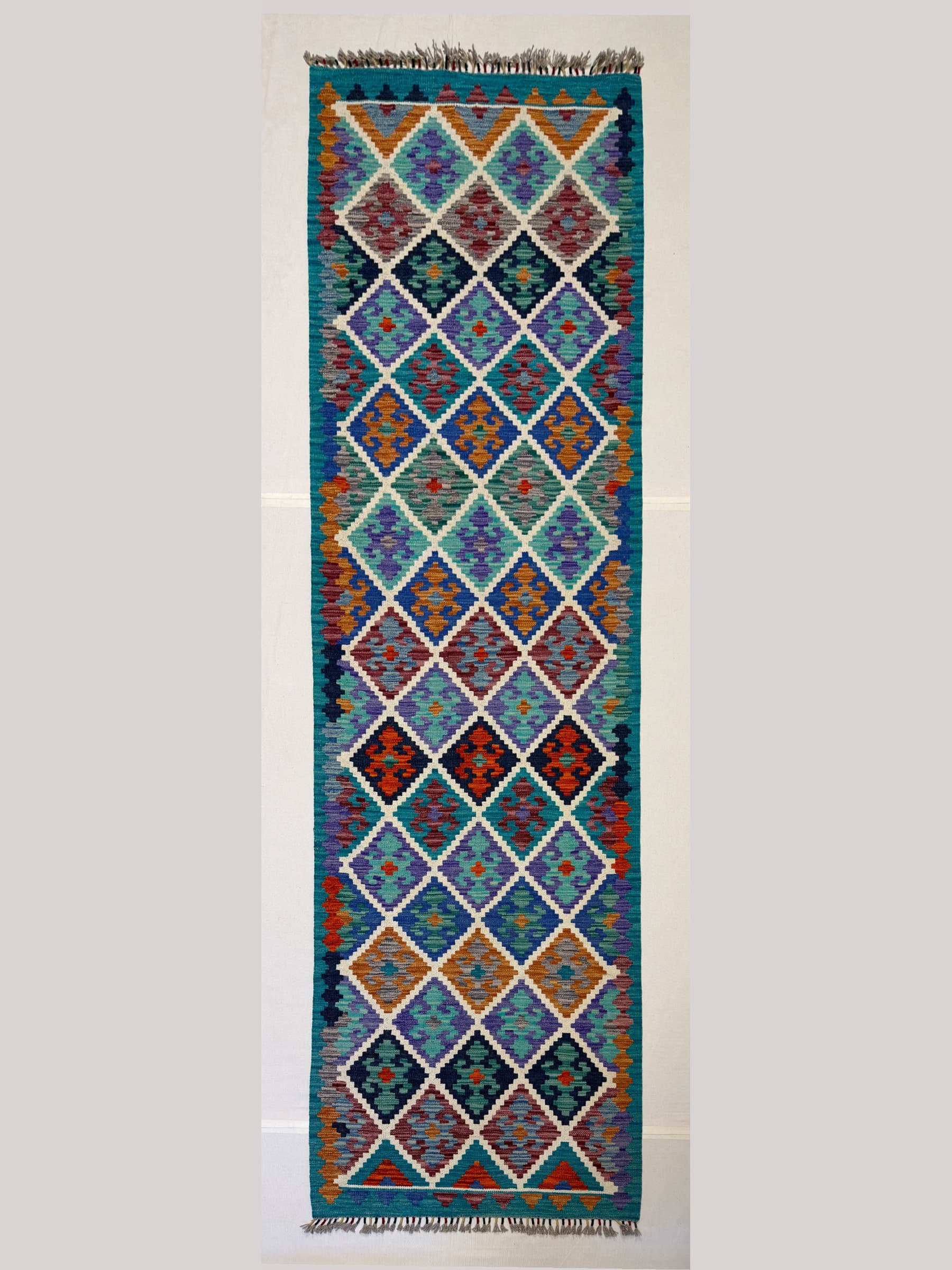 Turkuaz Yün Kilim