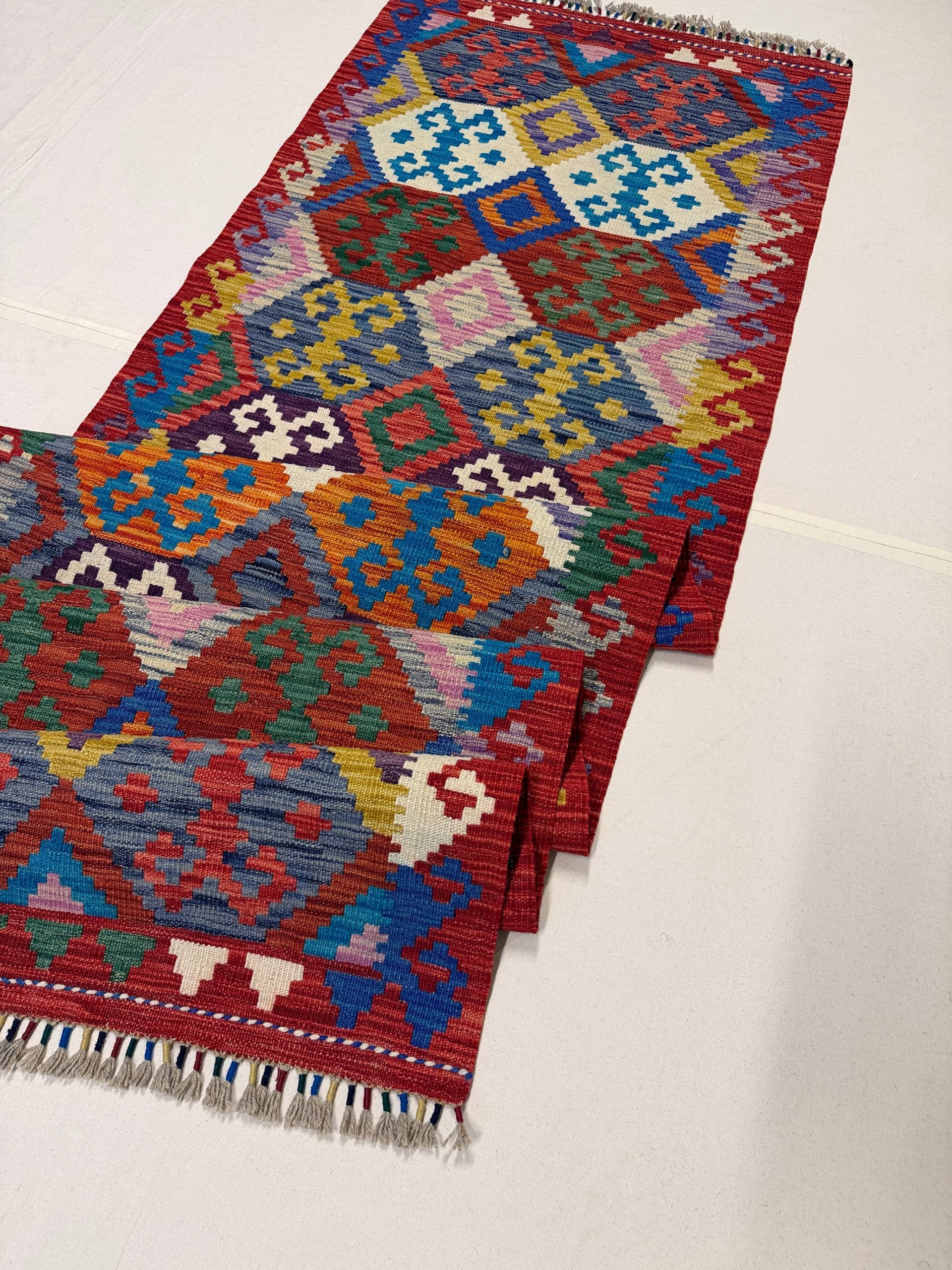 Red Wool Kilim — Detail