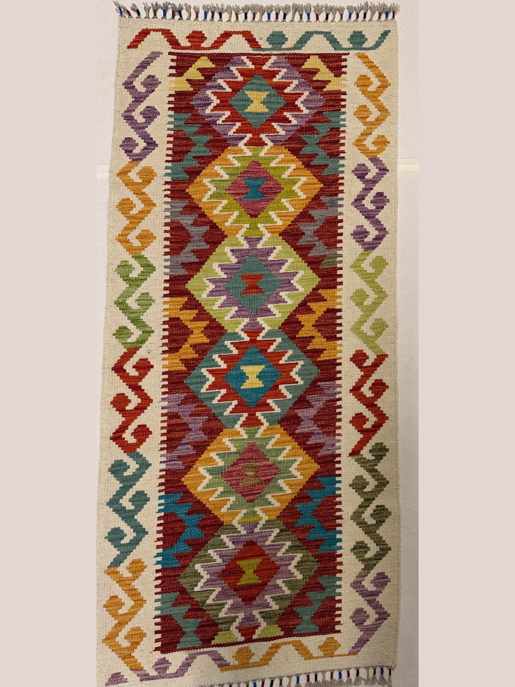 Red Red Wool Kilim