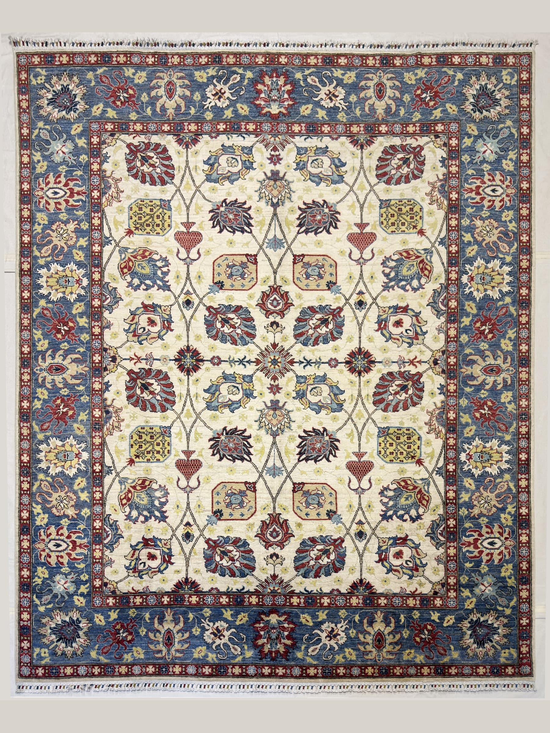Ivory Sultani Hand-Knotted Wool Rug